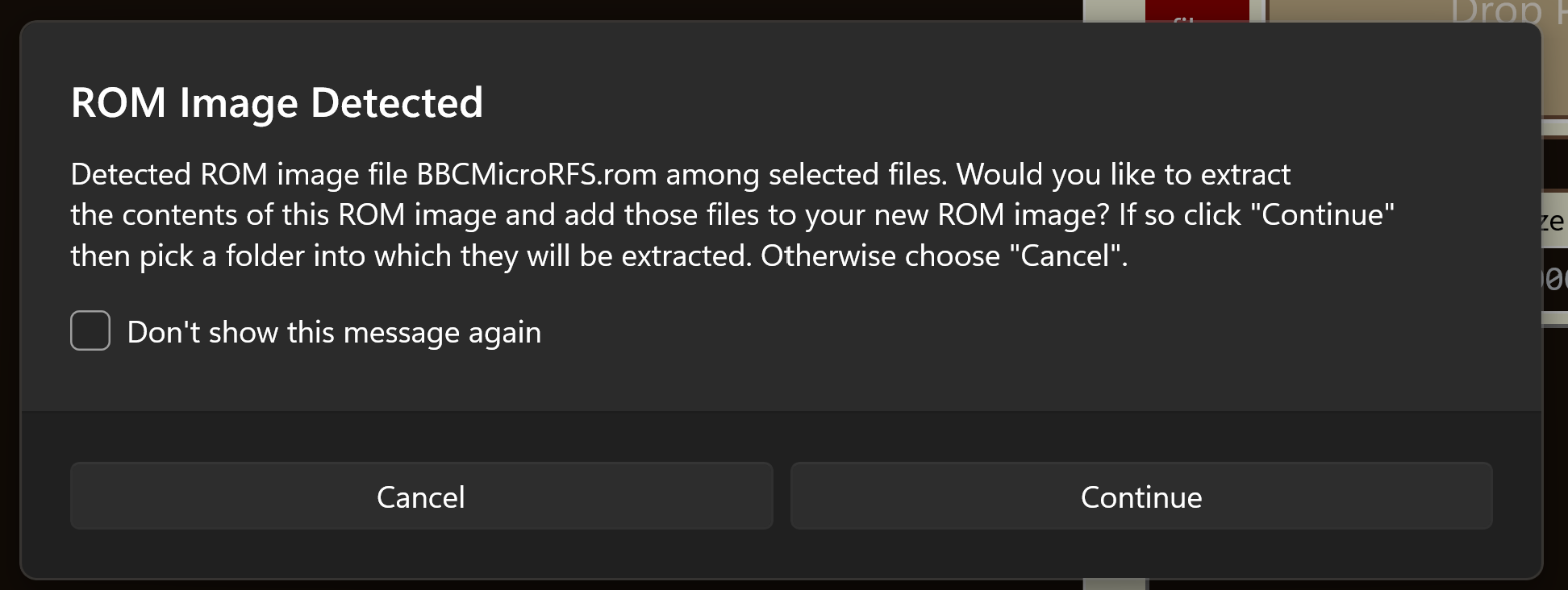 BeebRFSMaker file drop area